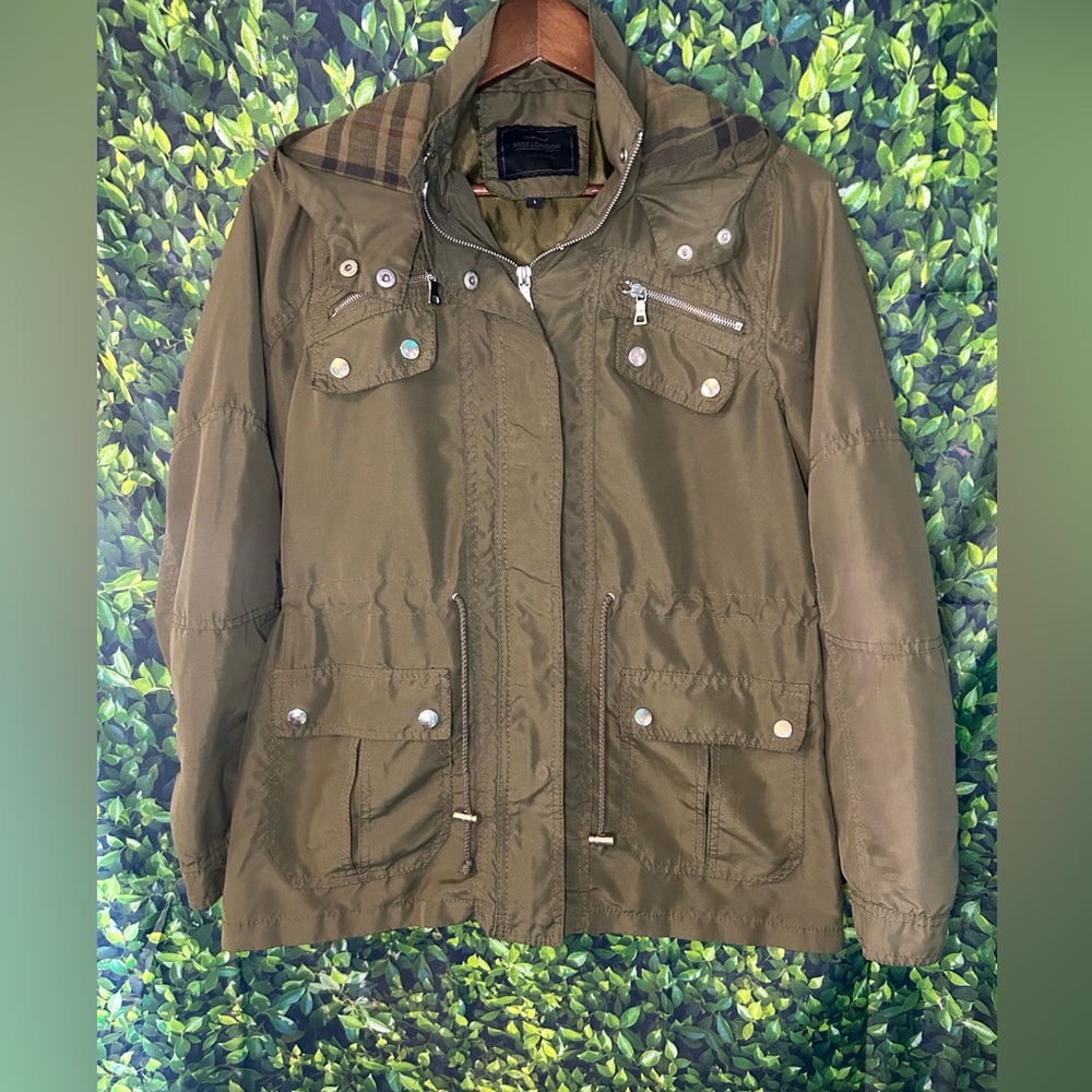 Miss London Khaki Utility Jacket
